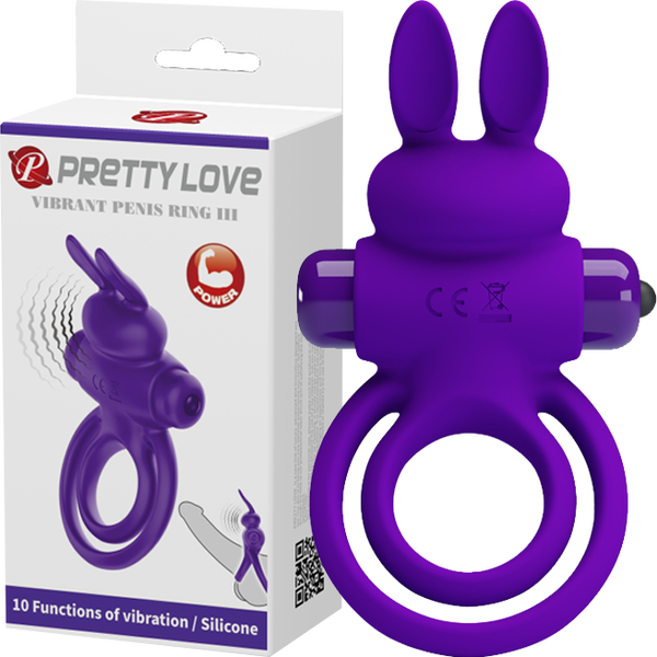 Vibrant Penis Ring III – Silicone Rabbit Cock Ring Vibrator > Vibrators > Ladies > Rabbit - Tophatter Daily Deals