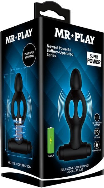 Mr. Play Silicone Vibrating Anal Plug – Soft Silicone Anal Plug > Anal Range > Anal Probes - Tophatter Daily Deals