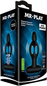Mr. Play Silicone Vibrating Anal Plug – Soft Silicone Anal Plug > Anal Range > Anal Probes - Tophatter Daily Deals