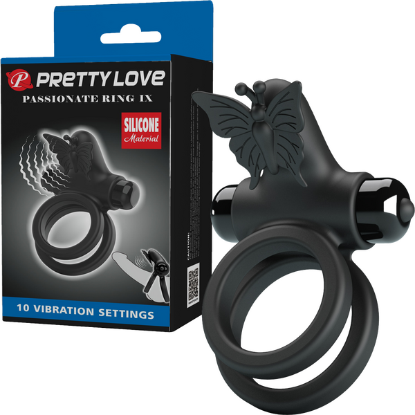 Pretty Love Passionate Ring IX – 10 Function Silicone Vibrating Cock Ring > Sex Toys > Couples Toys - Tophatter Daily Deals