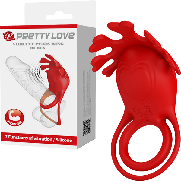 Pretty Love Ruben – Rechargeable 7 Function Vibrating Cock Ring > Sex Toys > Couples Toys - Tophatter Daily Deals