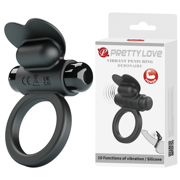 Vibrant Debonaire – Rabbit Cock Ring Penis Ring > Cock Ring > Vibrating - Tophatter Daily Deals