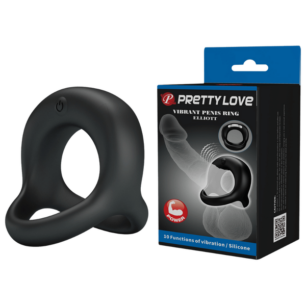 Vibrant Elliott Silicone Penis Ring With Ball Strap – Comfortable Stretchy Cock and Ball Ring > Cock Ring > Sling - Tophatter Daily Deals