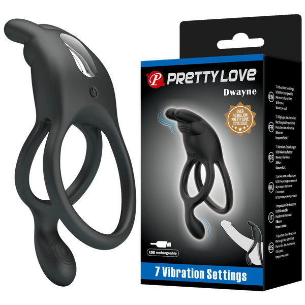 Seth Rechargeable Silicone Vibrating Cock Ring – Powerful Vibrations for Clit and Cock Stimulation > Cock Ring > Vibrating - Tophatter Daily Deals