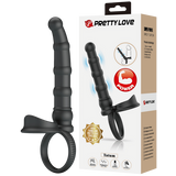 Tatum Cock Ring with Anal Probe – Silicone 10 Frequency Vibrating Cock Ring > Anal Range > Anal Probes - Tophatter Daily Deals