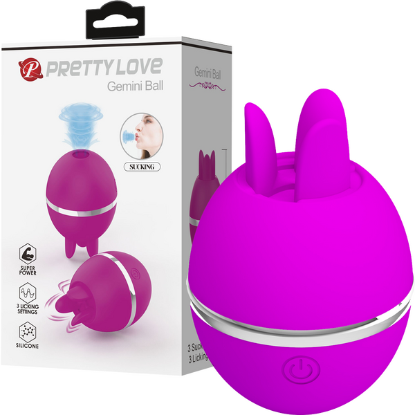 Gemini Ball – Pulsating and Licking Ball-Shaped Vibrator > Sex Toys For Ladies > Air Pulsation - Tophatter Daily Deals