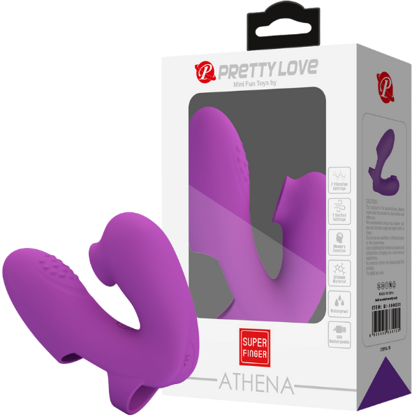 Rechargeable Athena – Silicone Finger Vibrator with 7 Vibration and Tapping Modes > Vibrators > Finger Vibrators - Tophatter Daily Deals