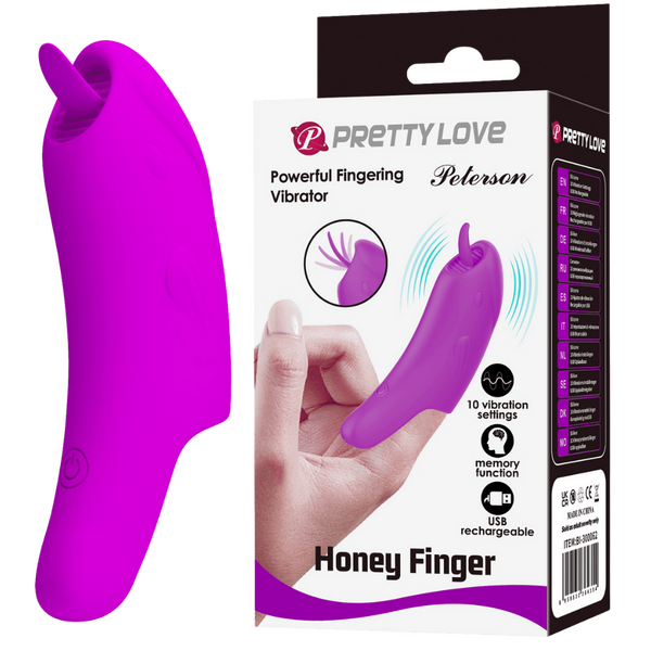 Peterson Rechargeable Honey Finger – Luxury Silicone Finger Vibrator > Vibrators > Finger Vibrators - Tophatter Daily Deals