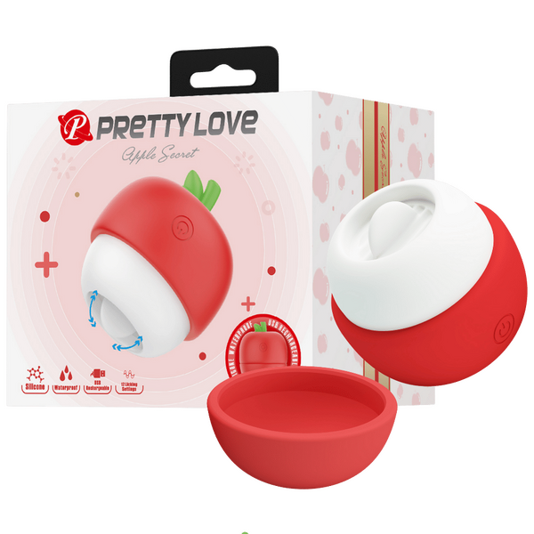 Apple Secret Rechargeable – Silicone Clitoral Tongue-Like Stimulator Vibrator > Sex Toys For Ladies > Clitoral Vibrators and Stimulators - Tophatter Daily Deals