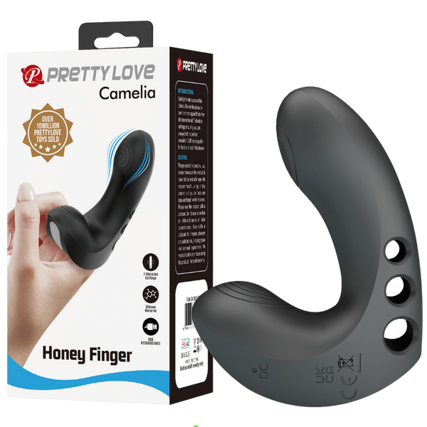 Honey Finger Camelia – Pocket-Sized USB Rechargeable Finger Vibrator > Vibrators > Finger Vibrators - Tophatter Daily Deals