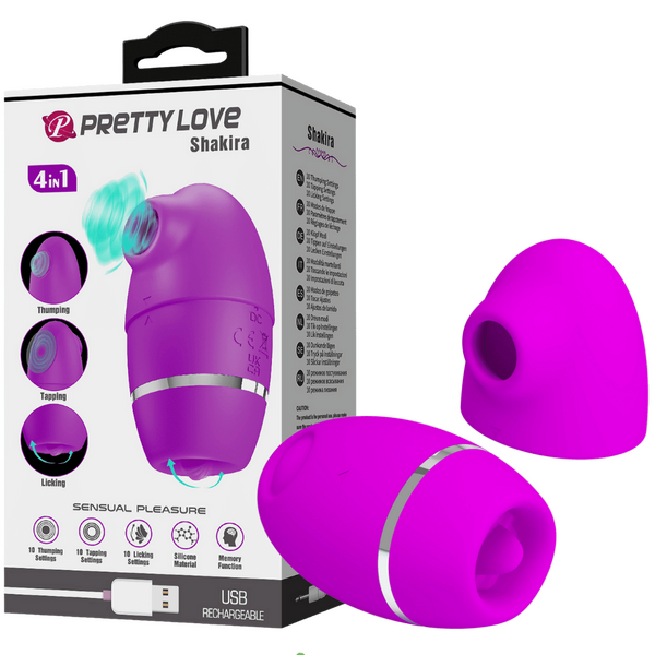 4in1 Thumping Shakira – 12 Function Silicone Vibrator > Sex Toys For Ladies > Clitoral Vibrators and Stimulators - Tophatter Daily Deals