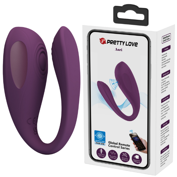 Aari Byzantium – App Control Couples Vibrator with 10 Vibration and Thumping Settings > Sex Toys > Couples Toys - Tophatter Daily Deals