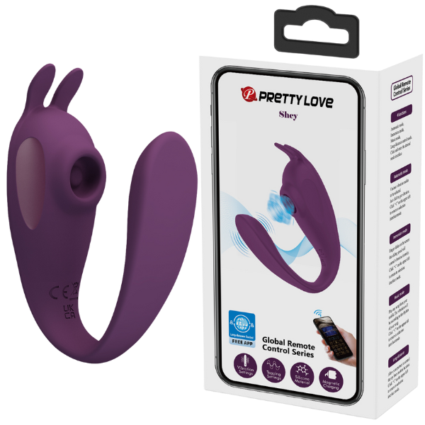 Shey Byzantium – App Control Ergonomic C-Shape G-Spot and Clitoral Vibrator > Vibrators > Ladies > Clitoral Vibrators and Stimulators - Tophatter Daily Deals