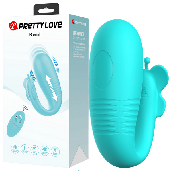 Rechargeable Remote Remi – Remote-Controlled Textured Silicone Vibrator > Sex Toys For Ladies > Clitoral Vibrators and Stimulators - Tophatter Daily Deals