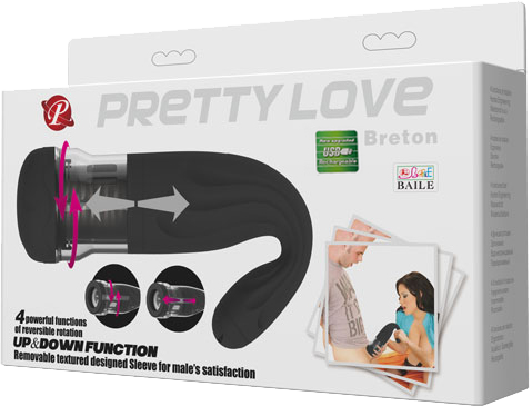 Pretty Love Breton – Rechargeable Male Masturbator with Rotation and Thrust Functions > Sex Toys For Men > Masturbators > Vibrating - Tophatter Daily Deals