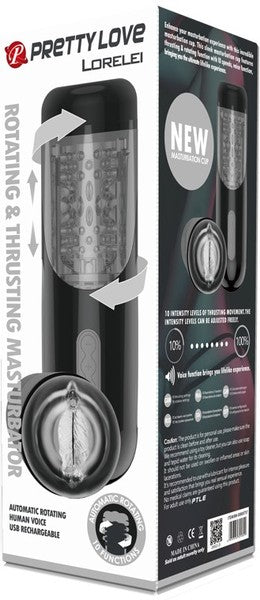 Pretty Love Lorelei – Rotating and Thrusting Male Masturbator with 10 Speeds > Sex Toys For Men > Masturbators > Vibrating - Tophatter Daily Deals