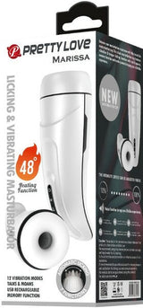 Pretty Love Marissa – Rechargeable Licking and Vibrating Masturbator with 7 Patterns and 12 Intensity Levels > Sex Toys For Men > Masturbators Premium - Tophatter Daily Deals