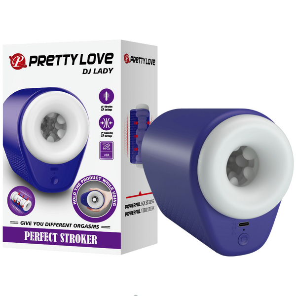 DJ Girl Perfect Stroker – Multi-Speed Thrusting Masturbator Cup > Sex Toys For Men > Masturbators > Vibrating - Tophatter Daily Deals