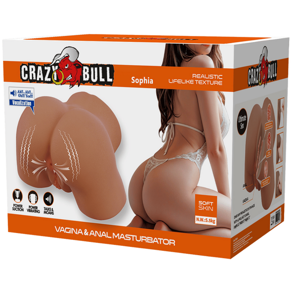 Sophia – Realistic 3D Vagina and Anal Masturbator Crafted from Dense TPE > Sex Toys For Men > Assbators - Tophatter Daily Deals