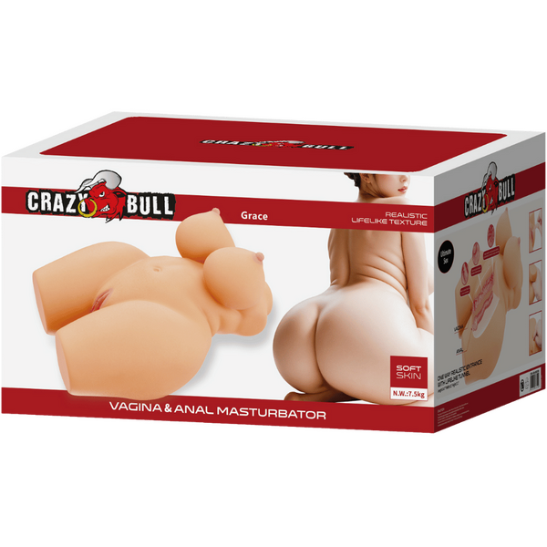 Grace Sort Skin Anatomically Precise Masturbator – Weighted Core Vagina and Anal Stimulator > Sex Toys > Sex Dolls > Premium - Tophatter Daily Deals