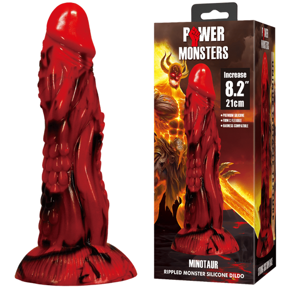 Minotaur 8.2 Inch Silicone Dildo – Premium Body-Safe Flexible Dildo > Dildos > Fantasy - Tophatter Daily Deals