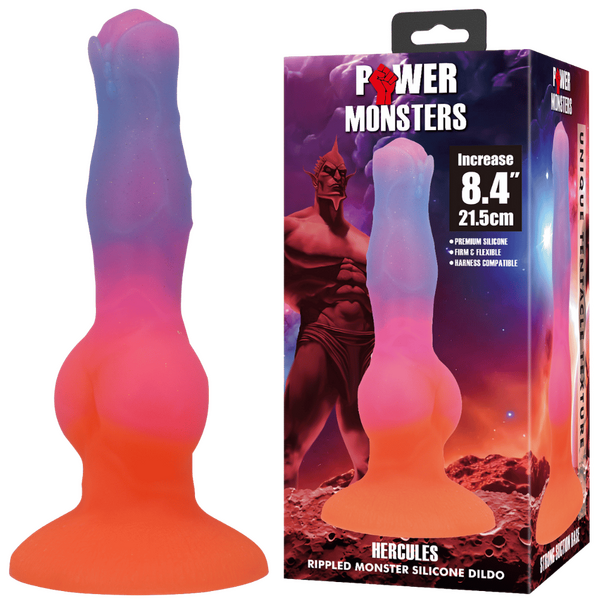 Hercules 8.4 Inch – Sculpted Silicone Vibrator with Suction Base > Dildos > Fantasy - Tophatter Daily Deals