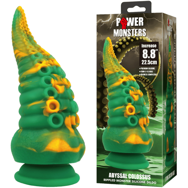 Abyssal Colossus – Silicone 8.8 Inch Dildo with Pronounced Ridges > Dildos > Fantasy - Tophatter Daily Deals
