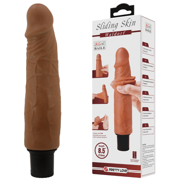 Waldorf Vibrating 8.5 Inch Realistic Dildo – Multi-Speed Vibrator > Dildos > Realistic Dildos - Tophatter Daily Deals