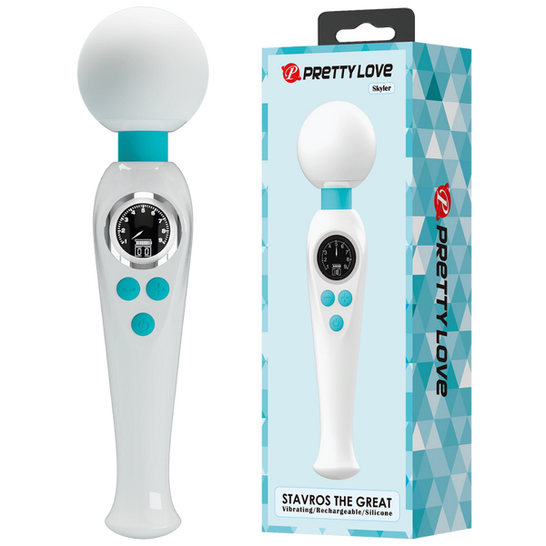 Skyler Rechargeable Wand – Powerful 10-Mode Vibrating Wand with Flexible Neck > Sex Toys > Massage Wands - Tophatter Daily Deals