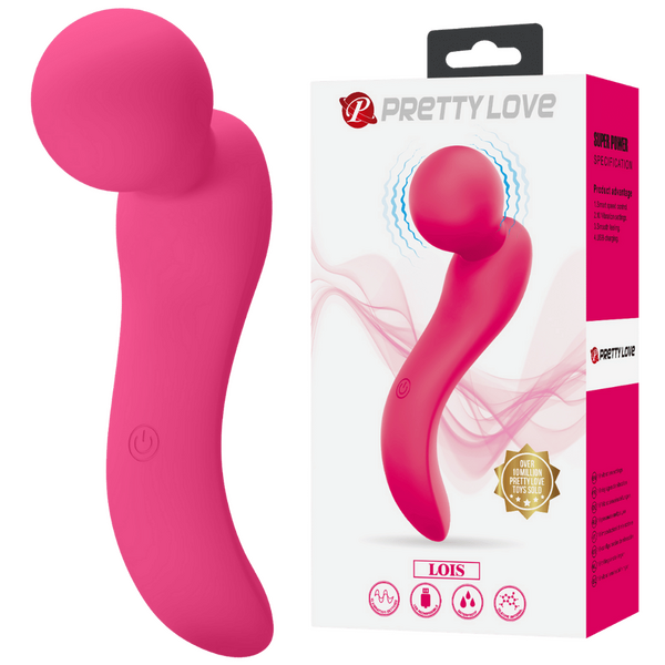 Lois Vibrator – Rechargeable Ultra-Powerful Cordless Water-Resistant Ergonomically Curved Wand Massager > Sex Toys > Massage Wands - Tophatter Daily Deals