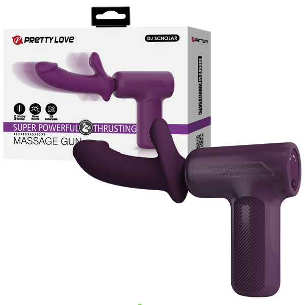 Super Power Thrusting Massage Gun – Powerful Motor Massage Gun with 5 Settings > Vibrators > Unconventional - Tophatter Daily Deals