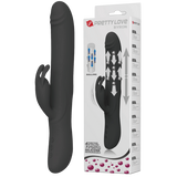 Byron Rabbit Vibrator - Rotating, Massaging, Clitoral Flickering, Fully Waterproof with Synchronous Thrusting Beads > Vibrators > Ladies > Rabbit - Tophatter Daily Deals