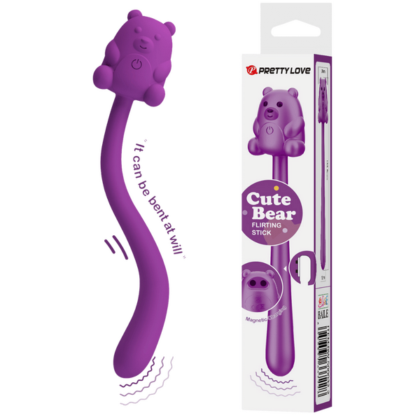 Pretty Love Cute Bear Flirting Stick – 7-Mode Vibrator > Vibrators > Unconventional - Tophatter Daily Deals