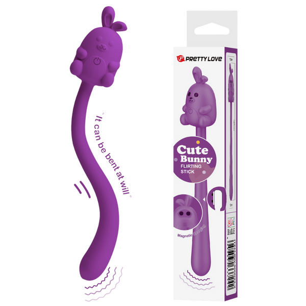 Pretty Love Cute Bunny Flirting Stick – Vibrator with Seven Vibration Modes > Vibrators > Unconventional - Tophatter Daily Deals
