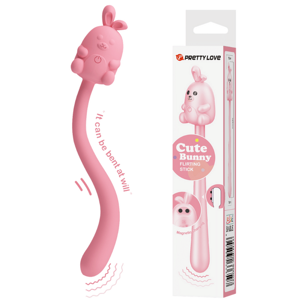 Pretty Love Cute Bunny Flirting Stick – Vibrator with Seven Vibration Modes > Vibrators > Unconventional - Tophatter Daily Deals
