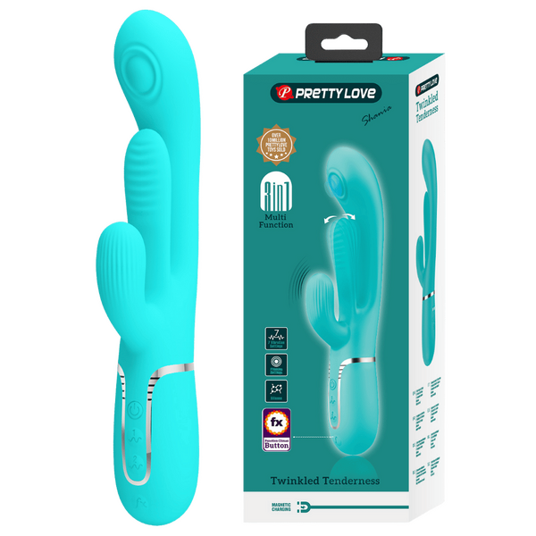 Shania 4in1 Multi-Function Rabbit Vibrator – Velvet Silicone 7 Vibration Settings > Vibrators > Ladies > Rabbit - Tophatter Daily Deals