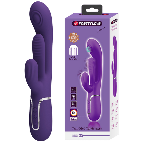 Shania 4in1 Multi-Function Rabbit Vibrator – Velvet Silicone 7 Vibration Settings > Vibrators > Ladies > Rabbit - Tophatter Daily Deals