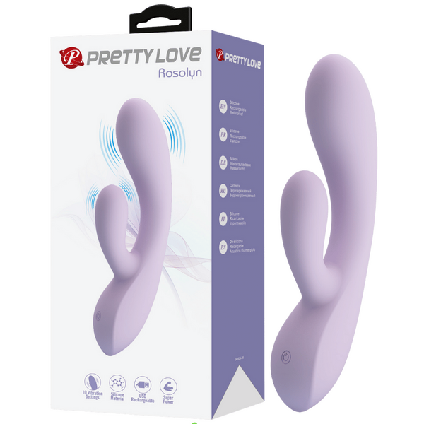 Rosolyn – Rechargeable, Flexible Liquid Silicone G-Spot Rabbit Vibrator with 10 Vibration Modes > Sex Toys For Ladies > G-Spot Vibrators - Tophatter Daily Deals