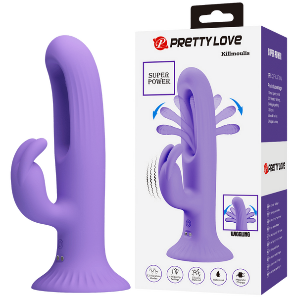 Killmoulis Vibrating Wiggling Rabbit Vibrator – 4 Settings 12 Vibration Modes Rabbit Vibrator > Vibrators > Ladies > Rabbit - Tophatter Daily Deals