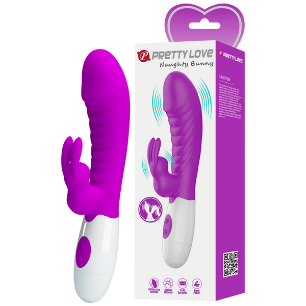 Naughty Bunny – Dual Stimulator Vibrator With G-Spot And Clitoral Vibration > Vibrators > Ladies > Rabbit - Tophatter Daily Deals