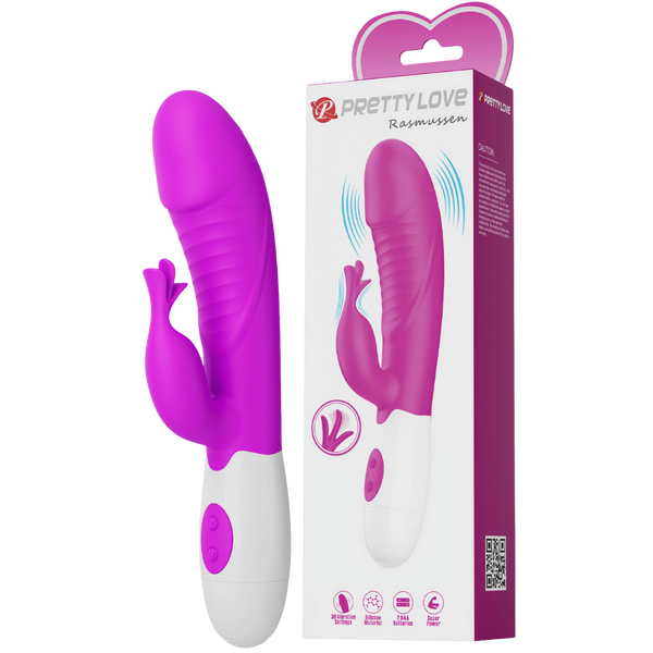 Rasmussen Dual Stimulator – G-Spot and Clitoral Vibrator with 30 Frequencies > Vibrators > Ladies > Rabbit - Tophatter Daily Deals
