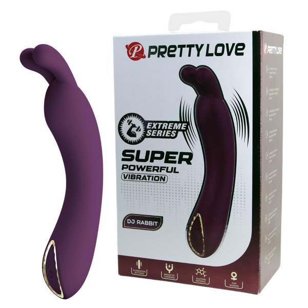 DJ Rabbit – Rechargeable Silicone 10-Function Super Powerful G-Spot Rabbit Vibrator > Vibrators > Ladies > Rabbit - Tophatter Daily Deals