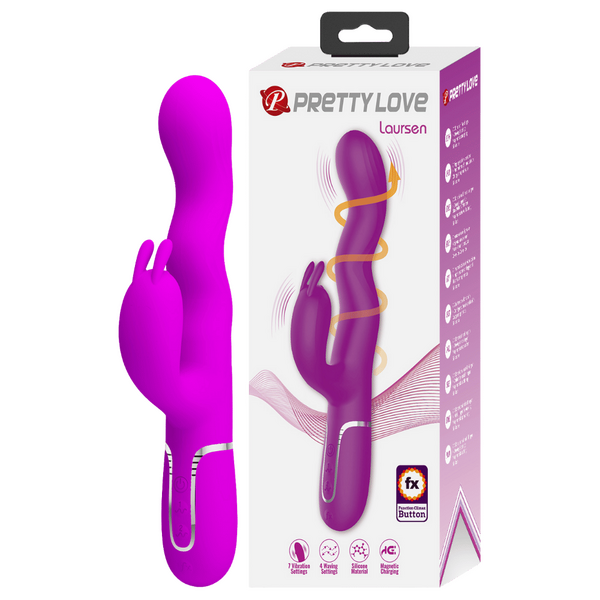 Laursen Rechargeable – Luxury Magnetic Charging G-Spot and Clitoral Vibrator > Vibrators > Ladies > Rabbit - Tophatter Daily Deals