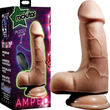 Fuzzy 7" Vibrating Dildo (Flesh) > Dildos > Realistic Dildos - Tophatter Daily Deals