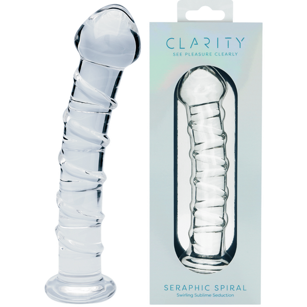 Seraphic Spiral – Hand-Blown Borosilicate Glass Dildo 160mm > Glass > Dildos - Tophatter Daily Deals