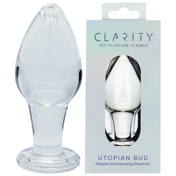 Utopian Bud Glass Butt Plug – Handcrafted 3.5 Inch Borosilicate Glass Plug > Glass > Toys - Tophatter Daily Deals