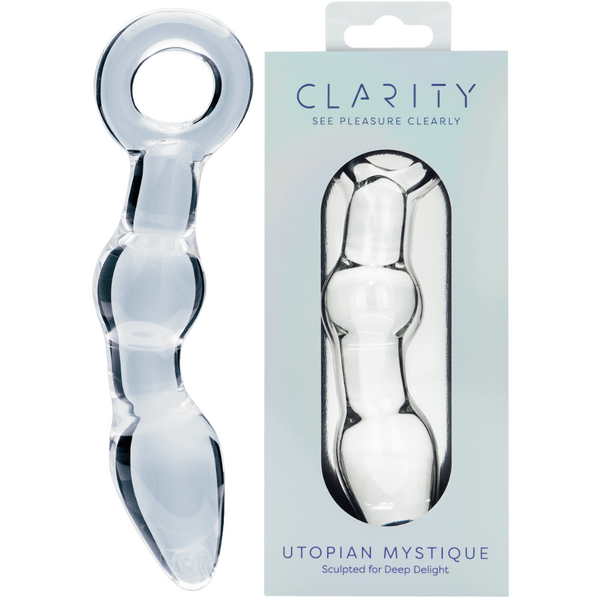 Utopian Mystique – 5.2 Inch Ribbed Glass Anal Dildo > Glass > Dildos - Tophatter Daily Deals