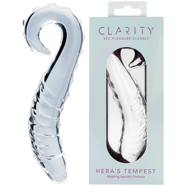 Hera’s Tempest – Premium Borosilicate 5.5 Inch Curved Glass Dildo > Glass > Dildos - Tophatter Daily Deals