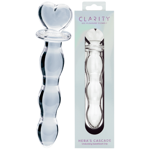 Hera's Cascade – 5.9 Inch Handblown Borosilicate Glass Dildo with Sculptural Handle > Glass > Dildos - Tophatter Daily Deals