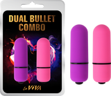 Laviva Dual Bullet Combo – Waterproof Silicone-Coated Dual Bullet Vibrator with 7 Functions > Vibrators > Mini Vibrators - Tophatter Daily Deals